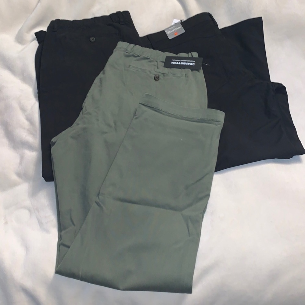 Bearbottom relaxed strech chinos fern black XXL dessert dunes slim fit 36x30 blk